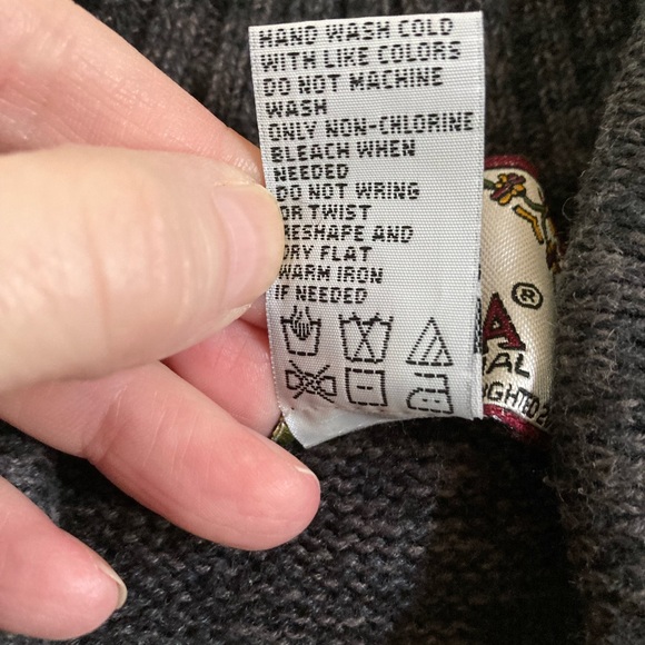 🌸Tiara International Fair Isle Ramie Blend Long Sleeve Cottage-Core Cardigan - Picture 3 of 6